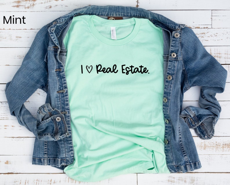 I Heart Real Estate Shirt Real Estate Shirt Realtor Shirt Etsy