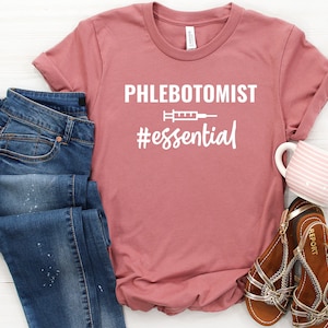 Phlebotomist Shirt, Phlebotomy Shirt, Phlebotomist Gift, Lab Shirt, Phlebotomist Life, Essential Shirt, Lab Tech Shirt, Phlebotomist Tshirt