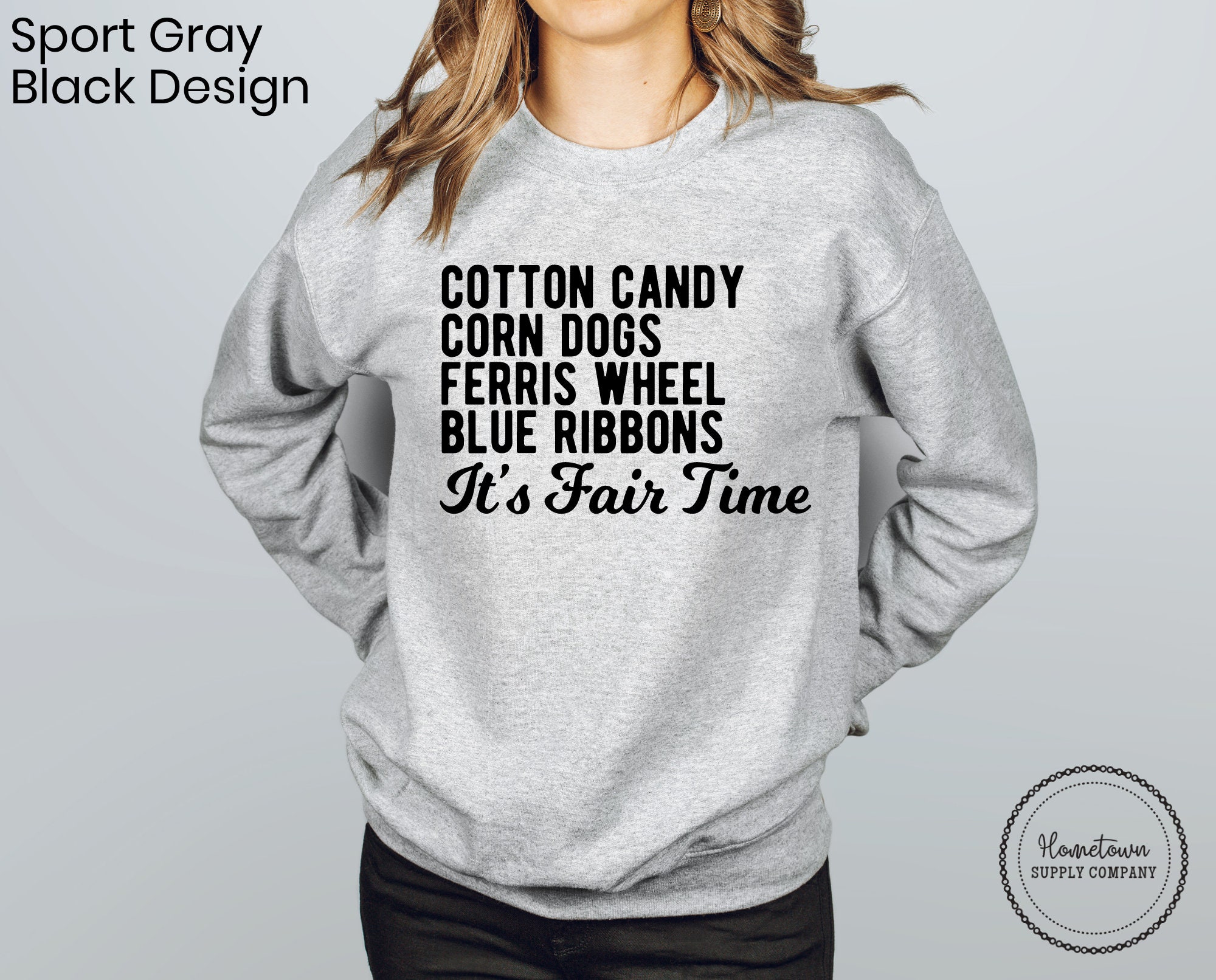 Fair Sweatshirt It's Fair Time Fall Shirt Cotton Candy - Etsy UK