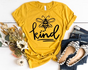 Be Kind Shirt - Camisa de amabilidad, Bee Kind, Choose Kind, Be Kind Tee, Camisas de maestro para mujeres, Camiseta de maestro, Camisa inspiradora, Regalo de maestro