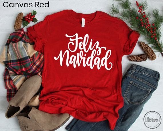 Feliz Navidad Camisa Feliz Camiseta de Navidad Camisa de vacaciones Feliz Navidad camiseta camisas de Navidad camisa de fiesta de Navidad regalos de Navidad Etsy Espana