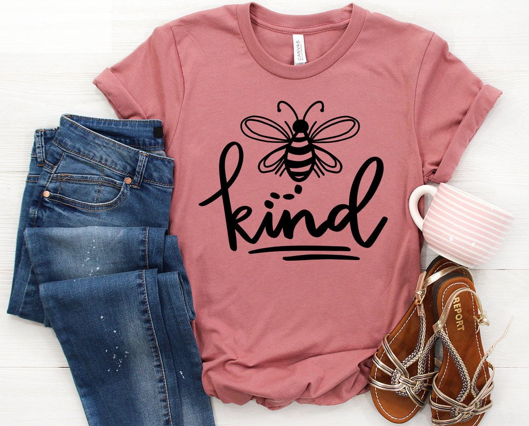 TUPOSU Women's 'Be Kind' Sunflower Inspirational T-Shirt - Soft Tee With Positive Slogans For Teacher, Casual Wear