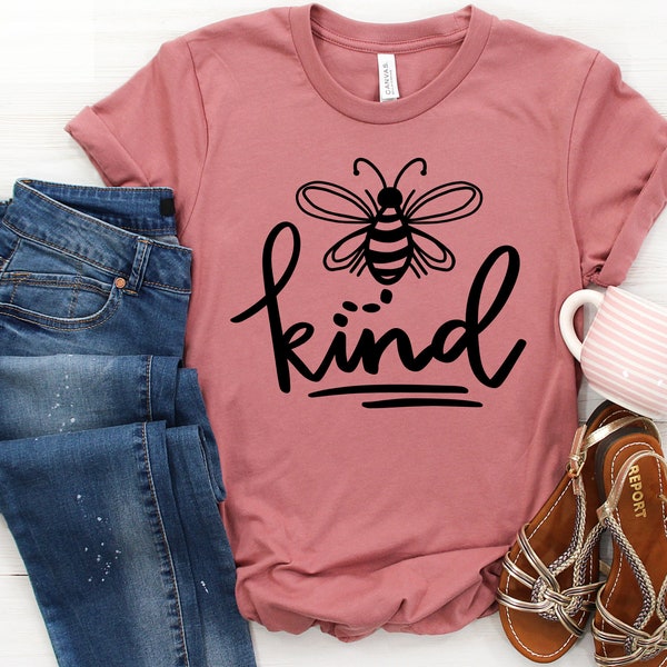 Be Kind Shirt - Kindness T-Shirts, Bee Kind, Cute Shirts for Teachers, Tshirts for Women, Teacher Tee, Preschool Teacher Shirt, Teacher Gift