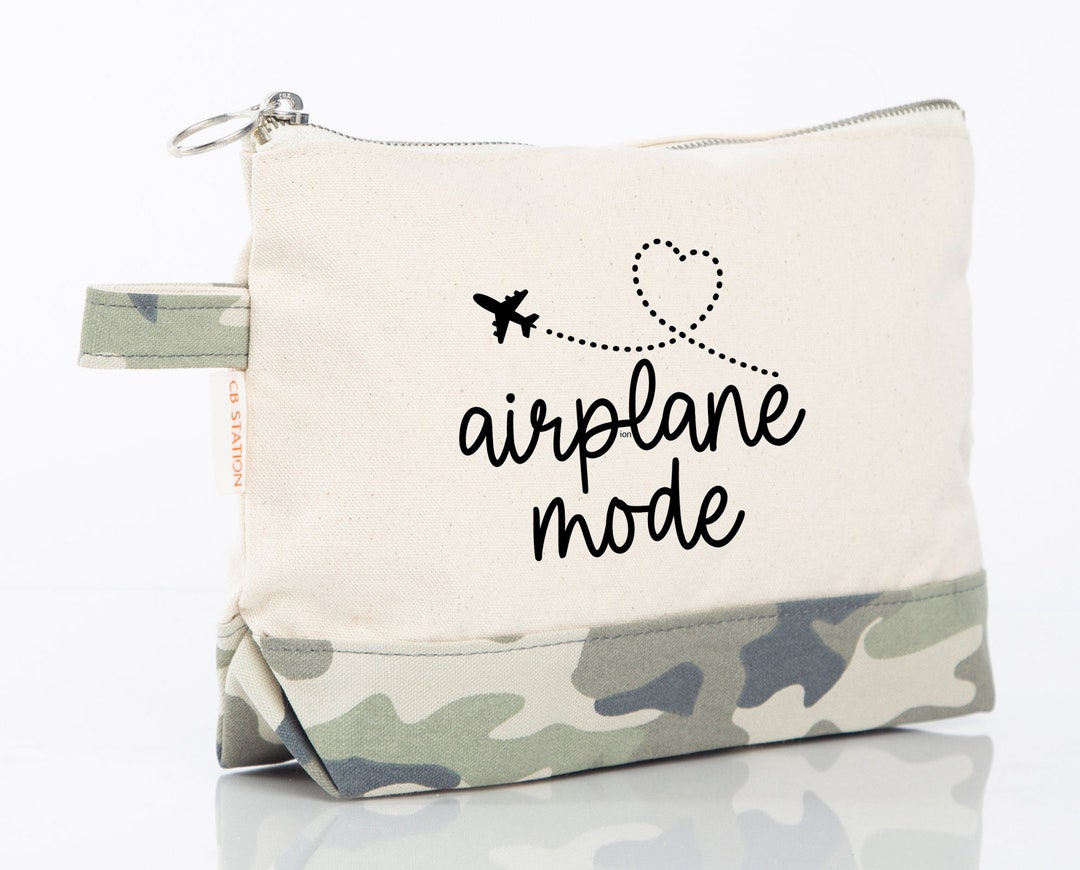 Travel Makeup Bag Airplane Mode Flight Attendant Gifts Make up Bag