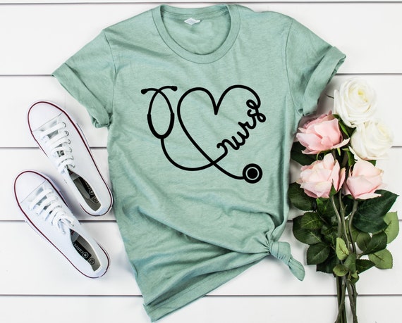 Stethoscope School Nurse Heart T-Shirt Flower Nurses Gifts Stethoscope School Nurse Heart T-Shirt Flower Nurses Gifts