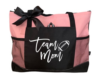 Team Mom Football Tote Bag Team Mom Gift Team Manager Bag Soccer Team Manager Gift Team Mom Volleyball Team Mom Softball Team Mom Baseball