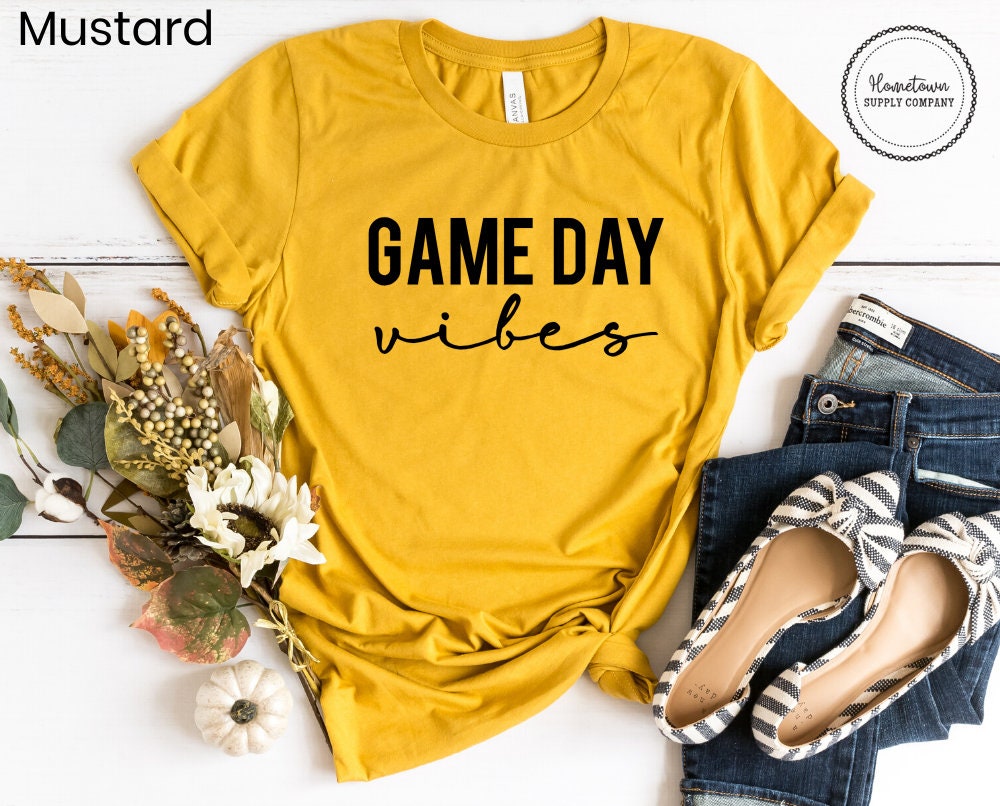 Game Day Vibes Shirt Baseball Mom Football Tee Softball Etsy
