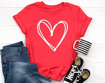 Heart Shirt - Valentine Shirt, Valentines Day Shirt, Valentine's Day Tee, Love Shirt, Bride Shirt, Bride To Be, Women's Shirt, Gift for Her
