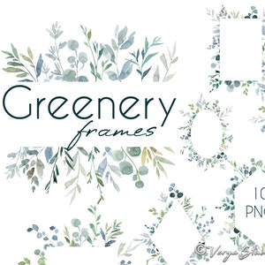 Stoffige blauwe frames clipart botanische, aquarel eucalyptus randen illustraties, pastel groene leisteen blauwe bladeren gebladerte takken kransen lente