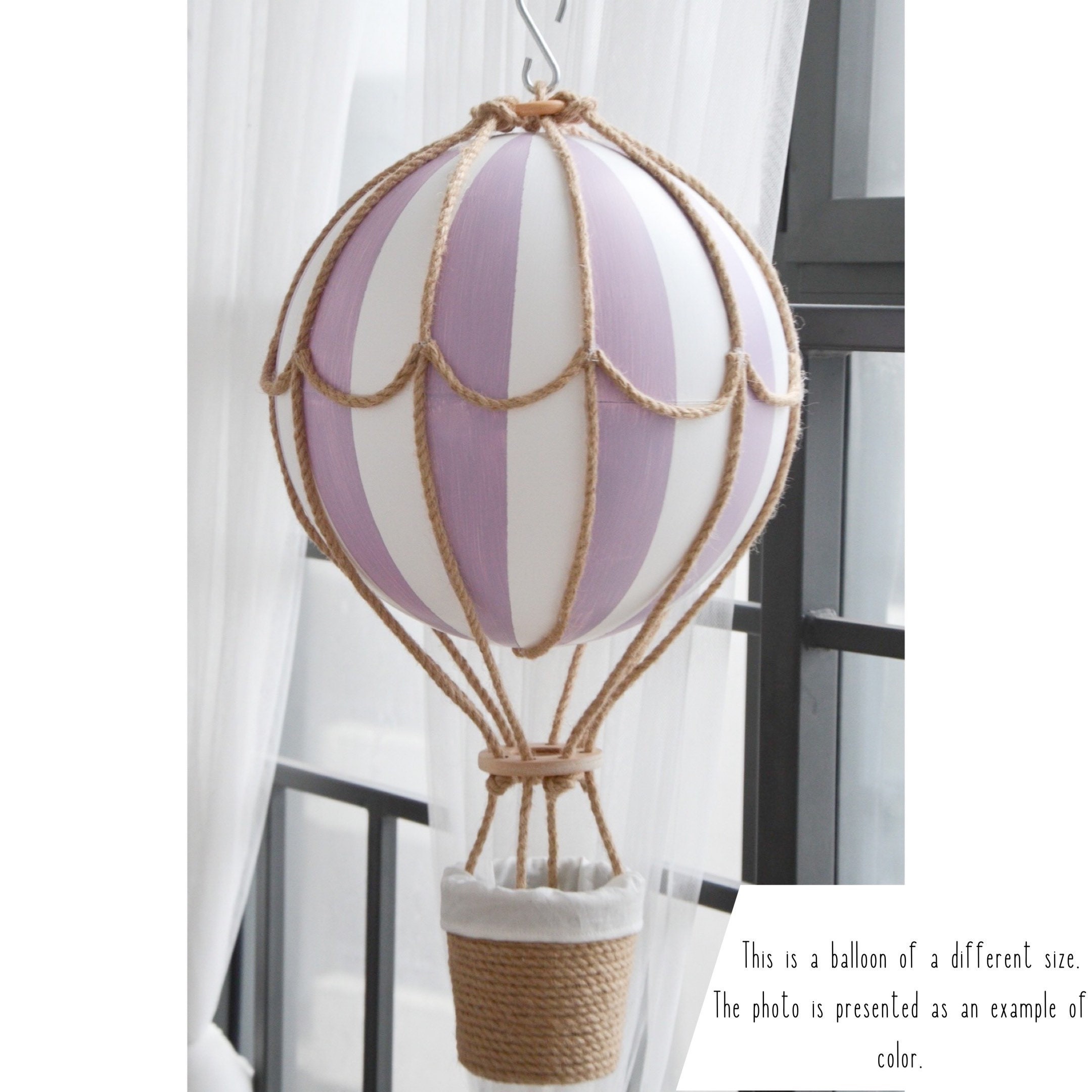 Hanging Hot Air Balloon Travel Nursery Decor Nursery Decor Etsy