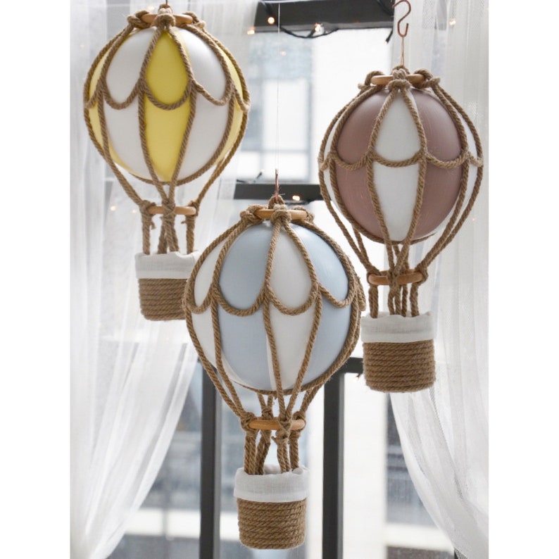 Hanging Hot Air Balloon Travel Nursery Decor Nursery Decor