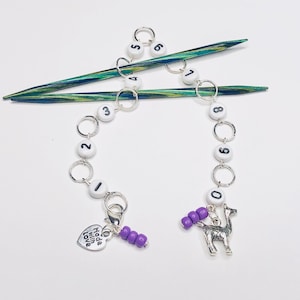 Llama Knitting Chain Row Counter