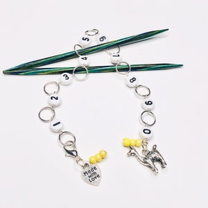 LLama Knitting Chain Row Counter