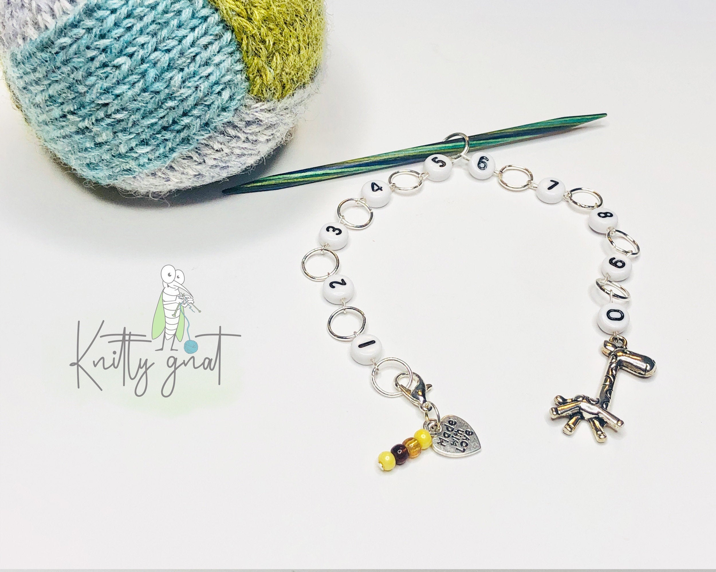 Giraffe Knitting Chain Row Counter Etsy
