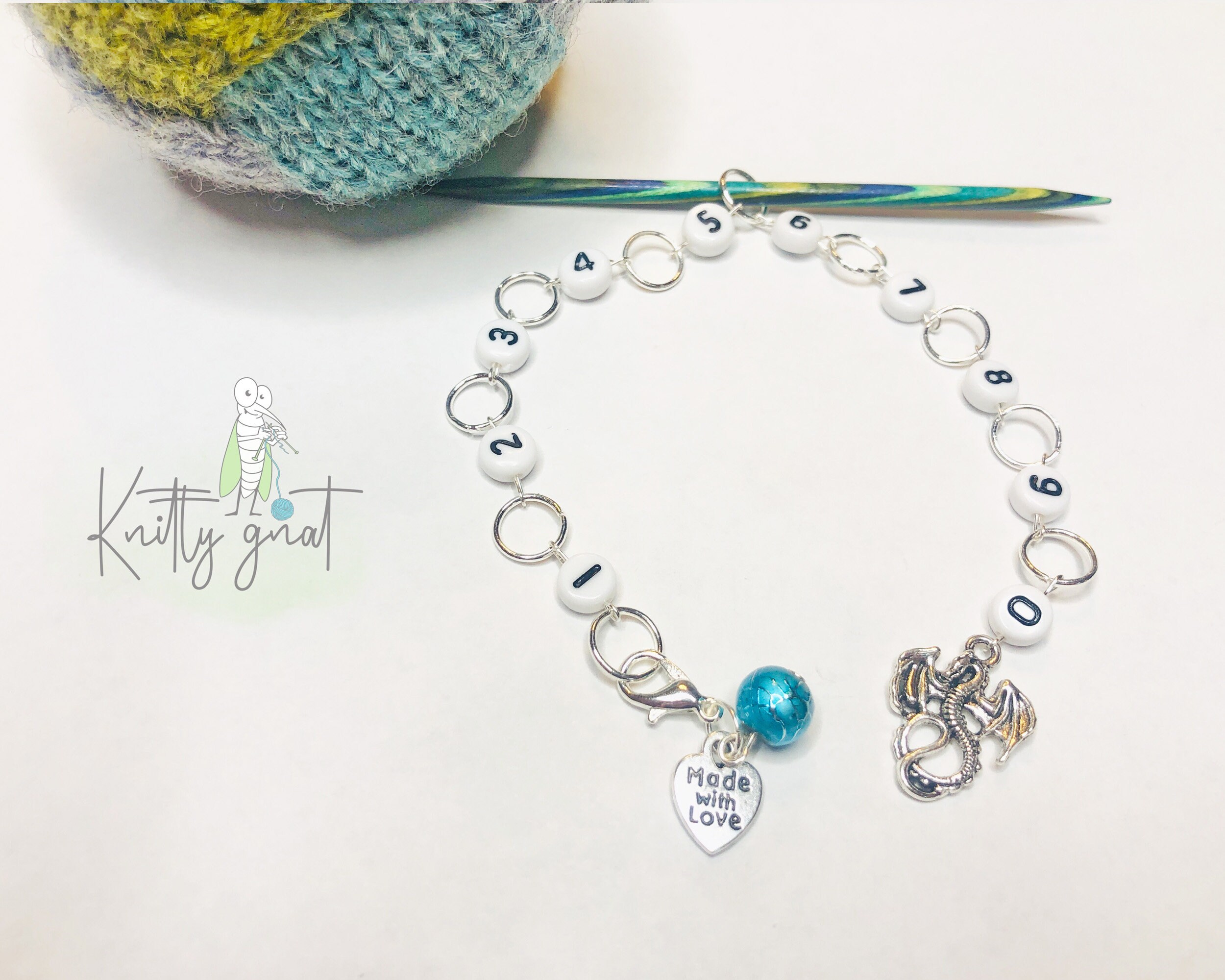 Dragon Knitting Chain Row Counter Etsy