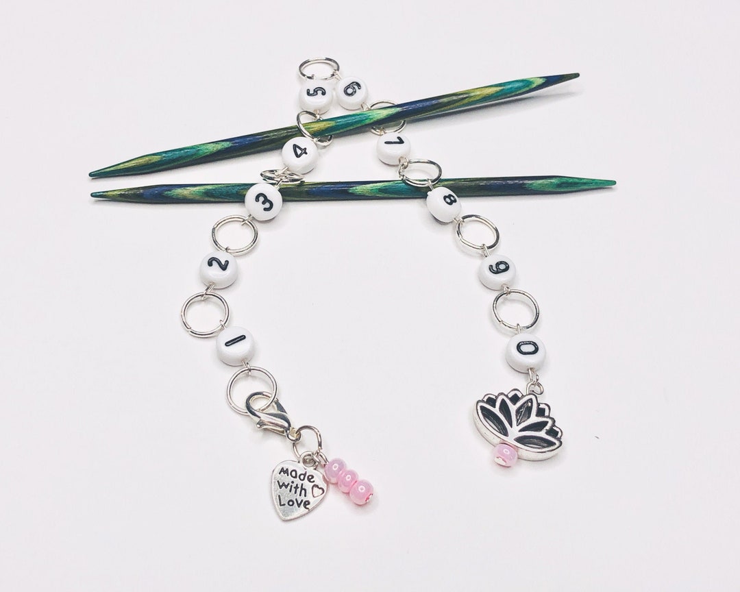 Lotus Knitting Chain Row Counter Etsy