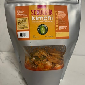 Kimchi Napa Cabbage made with Raw Kombucha ( 2 x 16oz)