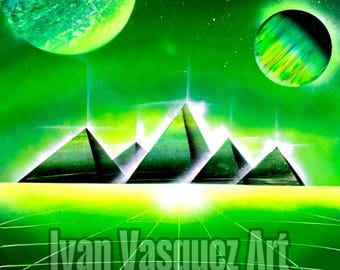 Alien Pyramids on a Distant Planet