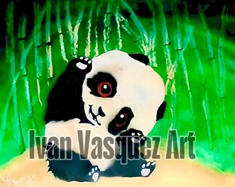 Cute Panda Wall Art