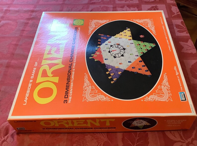 Vintage 1972 Lakeside Orient 3D Chinese checkers image 3