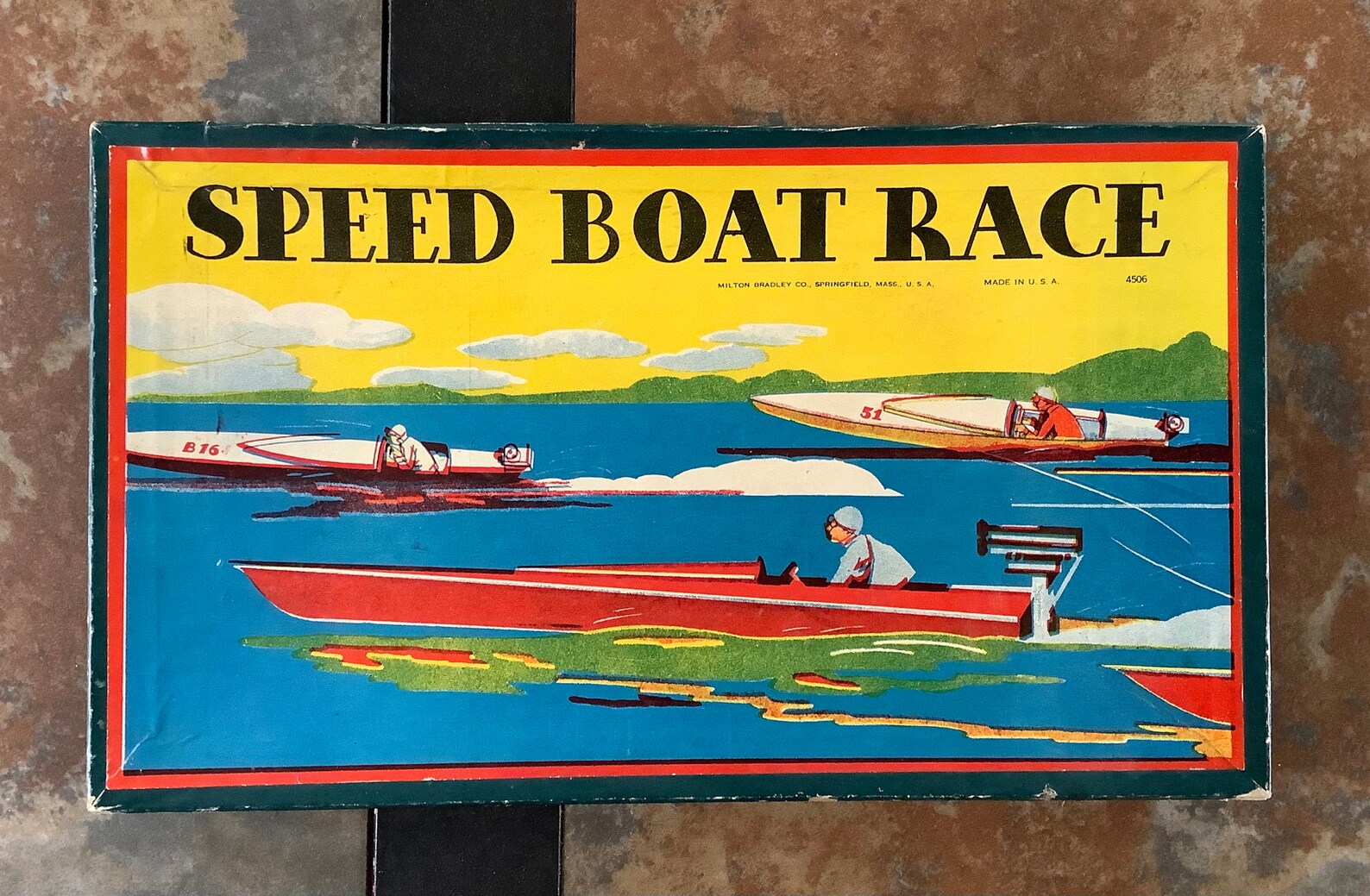 Antique 1930s Speed Boat Race game | Etsy