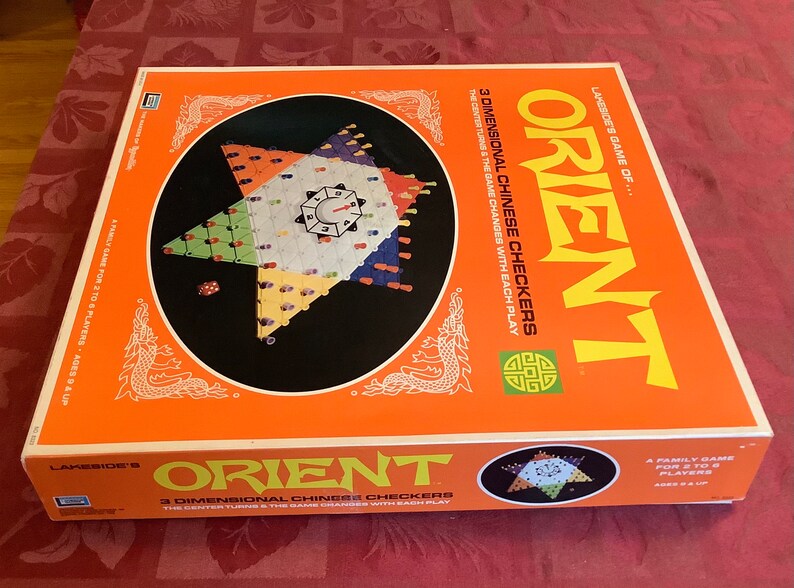 Vintage 1972 Lakeside Orient 3D Chinese checkers image 2