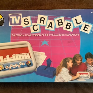 Vintage 1987 TV Scrabble game
