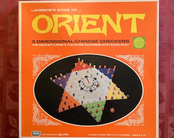 Vintage 1972 Lakeside Orient 3D Chinese checkers