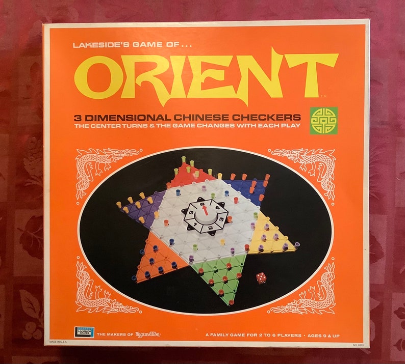 Vintage 1972 Lakeside Orient 3D Chinese checkers image 1