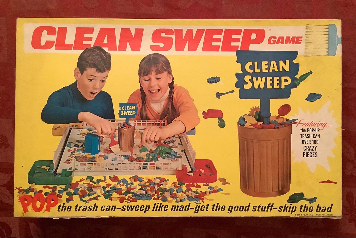 Original Version Vintage 1967 Clean Sweep Game Etsy