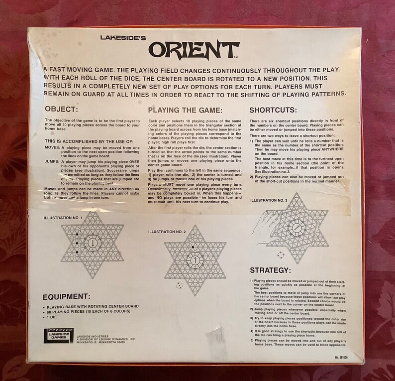 Vintage 1972 Lakeside Orient 3D Chinese checkers image 5