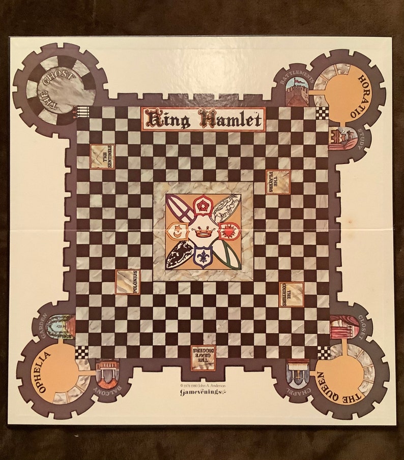 Vintage 1980 King Hamlet Board Game Etsy