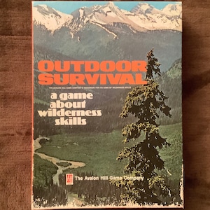 Rare 1972 Outdoor Survival bookcase game