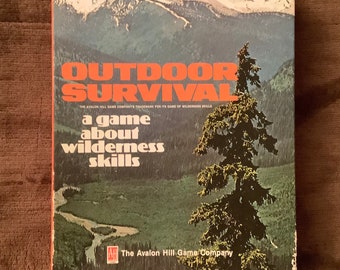 Rare 1972 Outdoor Survival bookcase game
