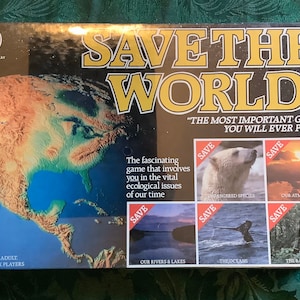 1990 Vintage Save the World board game