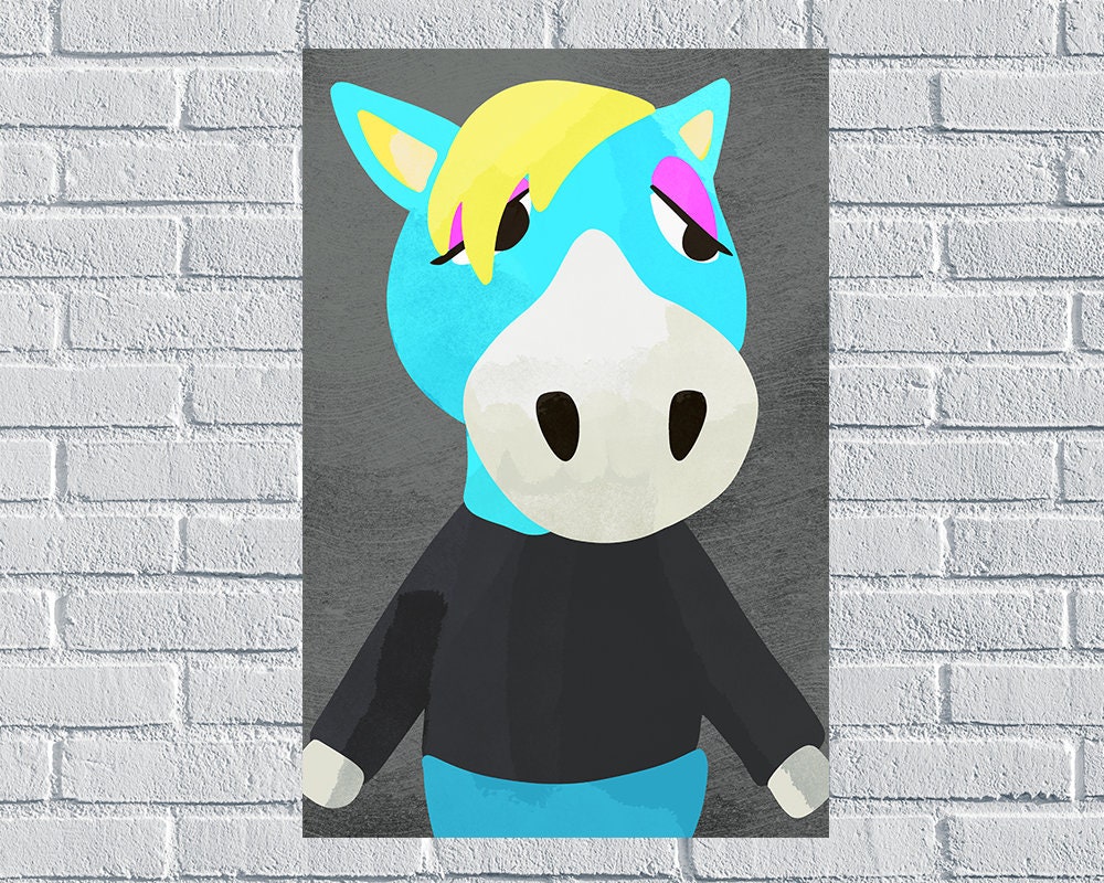 ED Animal Crossing New Horizons Harvs Island Villager Poster Etsy