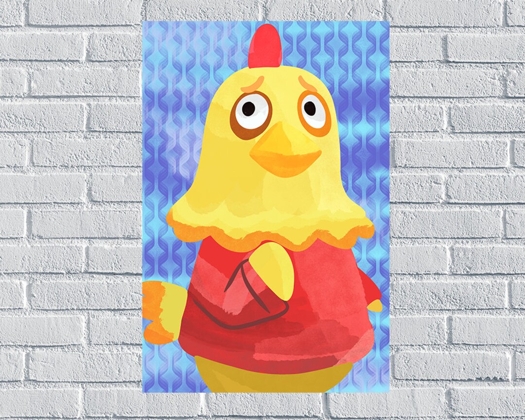 EGBERT Animal Crossing New Horizons Harvs Island Villager Poster