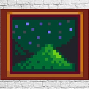 Een nacht op Eco-Hill Stardew Valley Poster Digitale download Digitale download