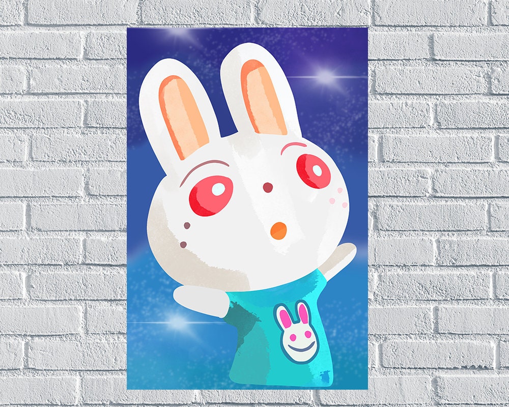 RUBY Animal Crossing New Horizons Harv's Island Villager Poster Digital Download