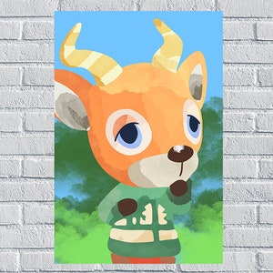 BEAU Animal Crossing New Horizons Harv’s Island Villager Poster Digital Download