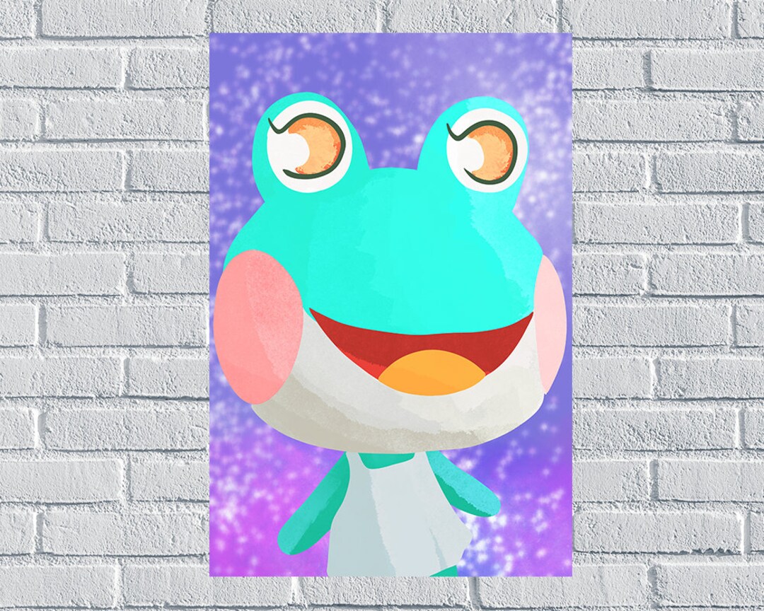 LILY Animal Crossing New Horizons Harvs Island Villager Poster Digital