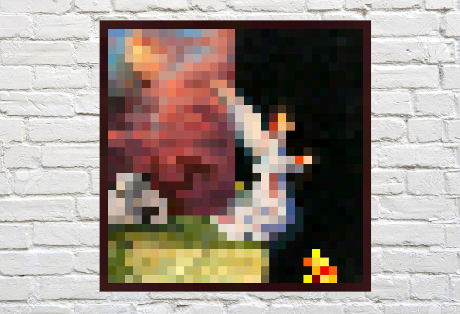THE VOID Minecraft Pixel Painting Digital Download Print Out Poster Etsy