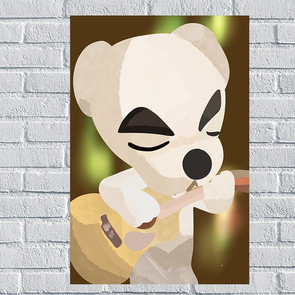 KK SLIDER Animal Crossing New Horizons Harv’s Island Villager Poster Digital Download