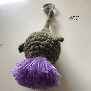 Handmade Scottish Thistle key ring