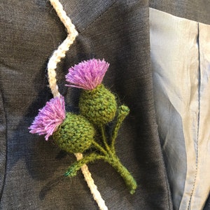 Handmade Thistle Brooch