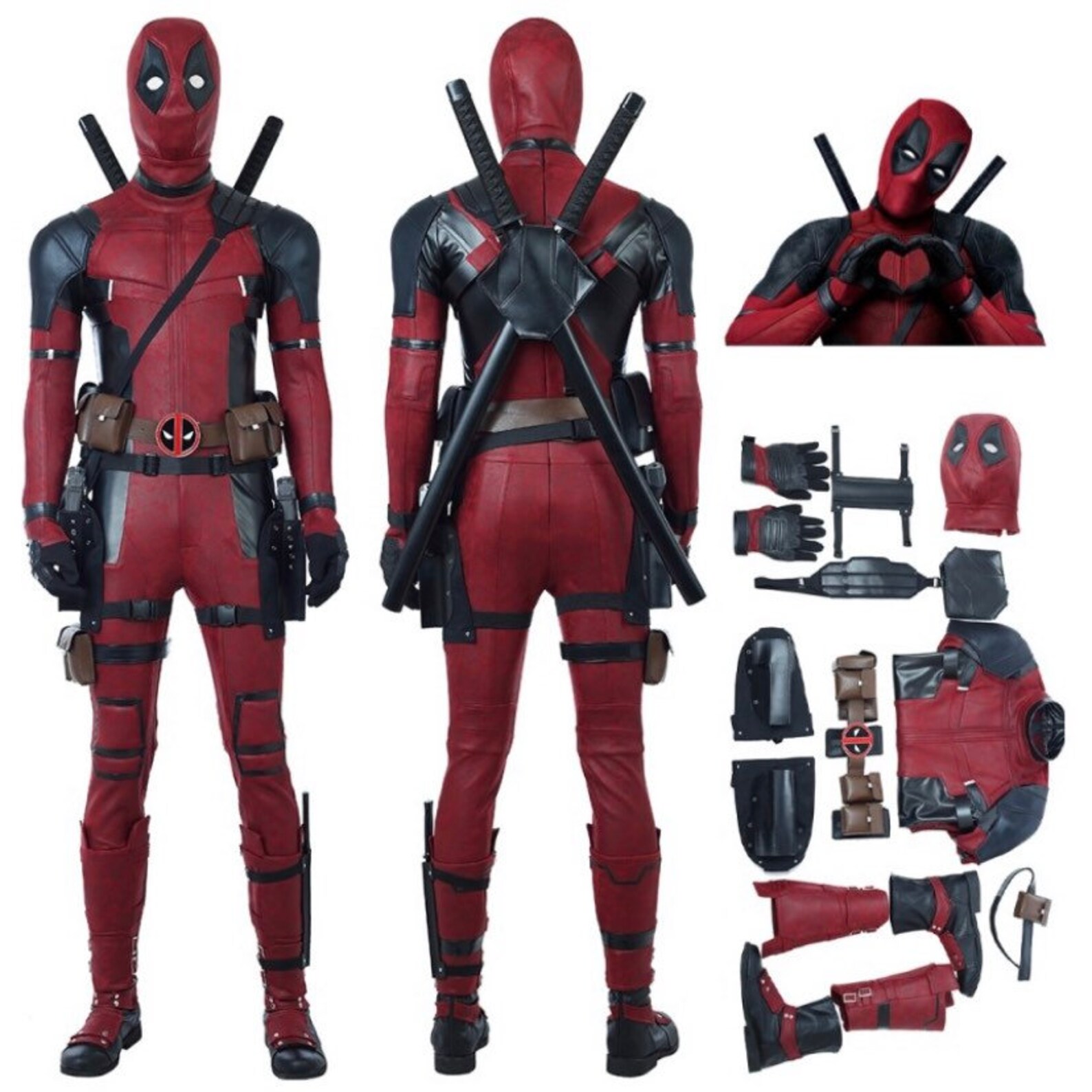 Deadpool 2 Wade Wilson Cosplay Costume Top Level Etsy UK