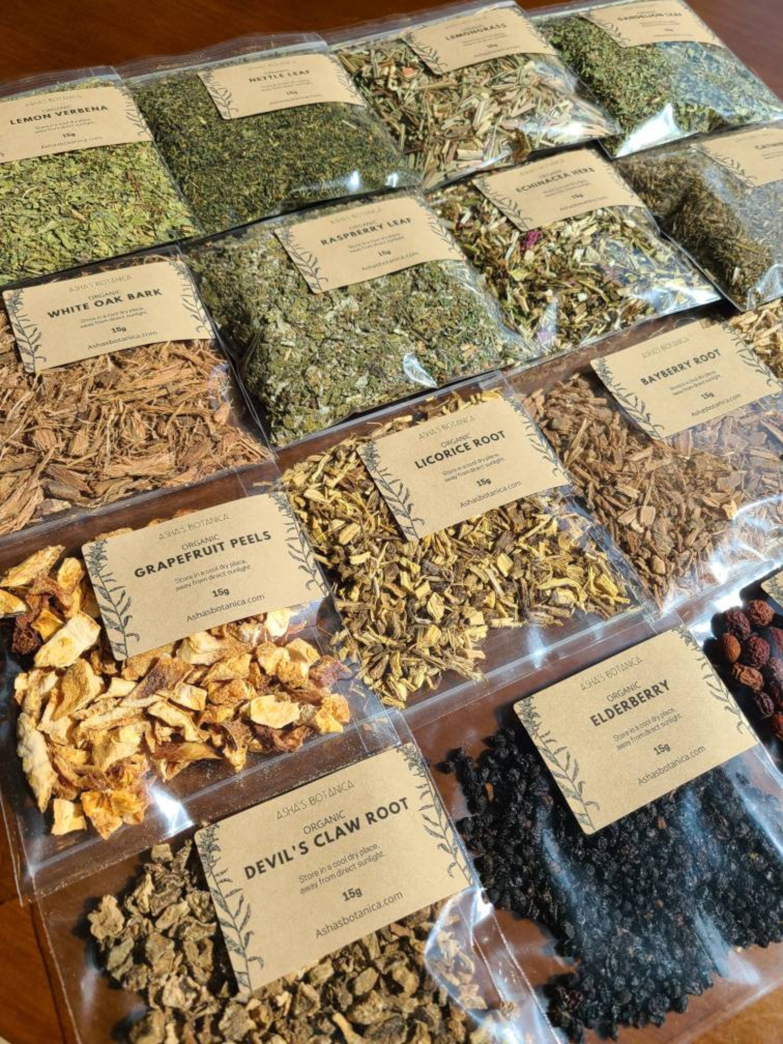 DRIED HERBS 15g 4x4in Organic Assorted Herbs Cosmetics Etsy