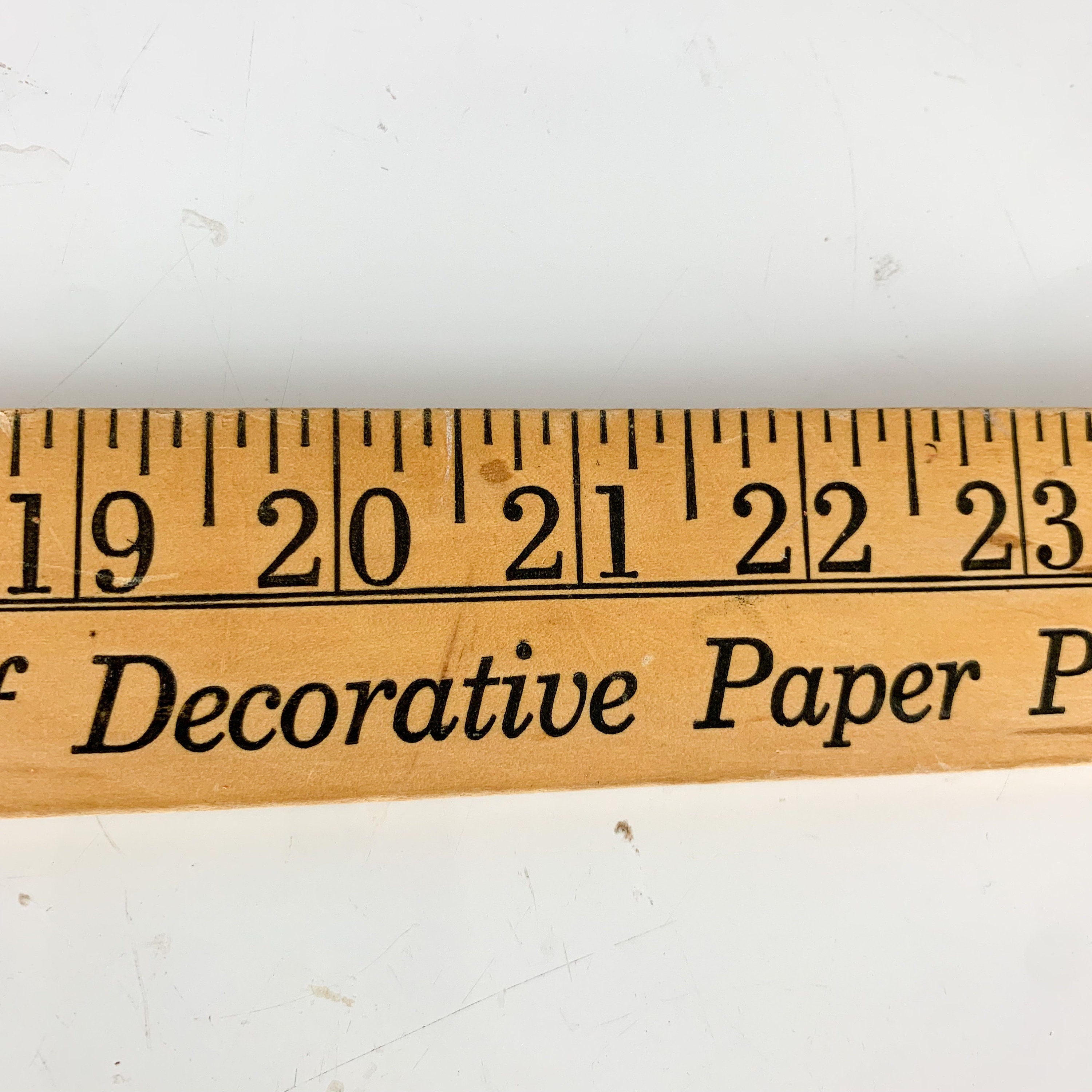 Rare Vintage Beistle Advertising Wooden Yardstick Ruler Halloween