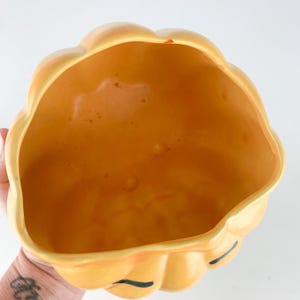 Vintage Ceramic Pumpkin Haeger Pottery Planter/vase Jack O Lantern ...
