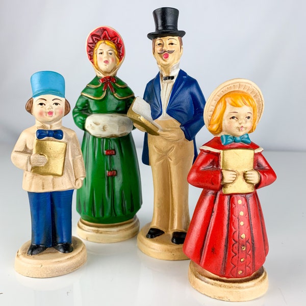Paper Mache Caroler Etsy